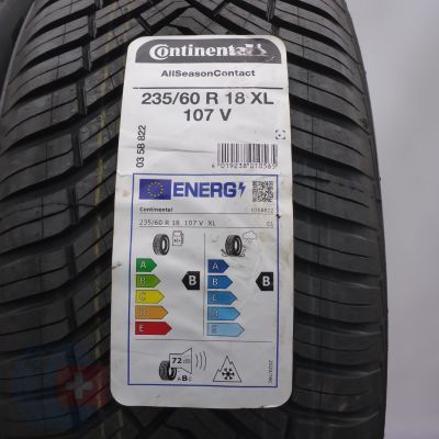 3. 235 60 18 2x CONTINENTAL 235/60 R18 107V XL AllSeasonContact Ganzjahresreifen 2022 VOLL  3. 235 60 18 2x CONTINENTAL 235/60 R18 107V XL AllSeasonContact Ganzjahresreifen 2022 VOLL