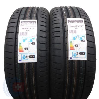 4. 205 45 17 4x BRIDGESTONE 205/45 R17 84V Turanza T005 Sommerreifen 2019/21 VOLL Wie Neu