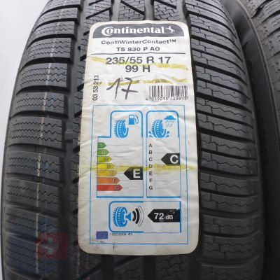 2. 235 55 17 2x CONTINENTAL 235/55 R17 99H AO ContiWinterContact Ts830P Winterreifen 2017 VOLL