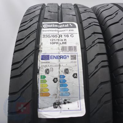 2. 235 65 16C 2x CONTINENTAL 235/65 R16C 121/119R ContiVan Contact 200 Sommerreifen 2022 Ungebraucht    