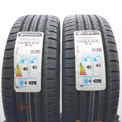 4. 195 55 16 4x CONTINENTAL195/55 R16 91H XL ContiEcoContact 5 Sommerreifen 2020 