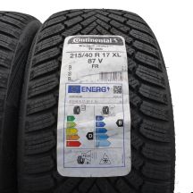 3. 215 40 17 2x CONTINENTAL 215/40 R17 87V XL WinterContact TS 860 Winterreifen 2021 VOLL WIE NEU