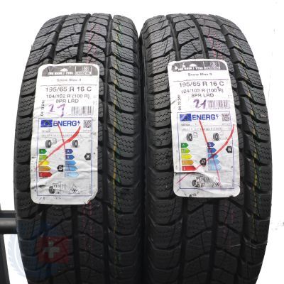 3.  195 65 16C 4x UNIROYAL 195/65 R16C 104/102R Snow Max 3 Winterreifen 2021 VOLL WIE NEU