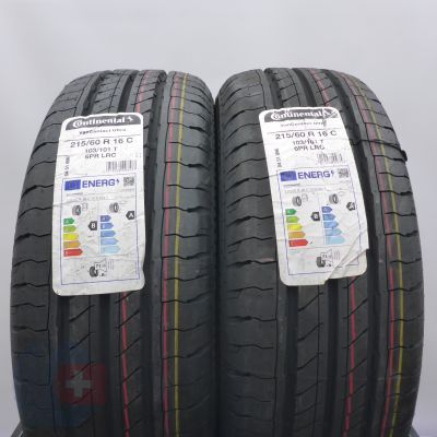 4.  215 60 16C 4x CONTINENTAL 215/60 R16C 103/101T VanContact Ultra Sommerreifen 2023 VOLL WIE NEU 