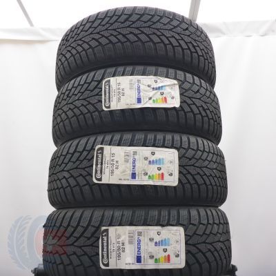 195 50 15 4x CONTINENTAL 195/50 R15 82H WinterContact TS 870 Winterreifen 2023 VOLL WIE NEU 