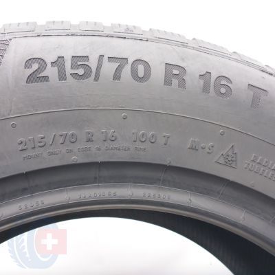 5. 215 70 16 4x CONTINENTAL 215/70 R16 100T WinterContact TS850P Winterreifen 2019 7,8-8mm