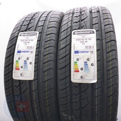 4. 235 55 20 4x CONTINENTAL 235/55 R20 102W CrossContact UHP Sommerreifen 2022 Ungebraucht  