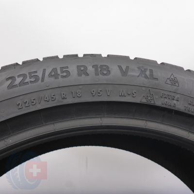 6. 225 45 18 4x CONTINENTAL 225/45 R18 95V XL WinterContact Ts870P Winterreifen 2021, 2022 7-7,2mm