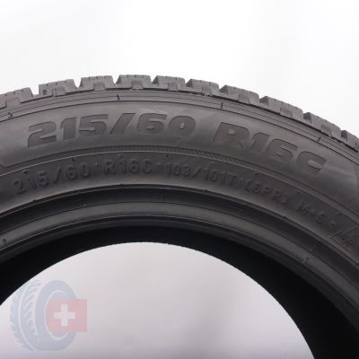 6. 215 60 16C 4x PIRELLI 215/60 R16C 103/101T Carrier Winter Winterreifen 2016 8,8-9mm