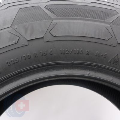 3. 225 70 15C 1x CONTINENTAL 225/70 R15C 112/110R VanContact Winter Winterreifen 2024 6,8mm