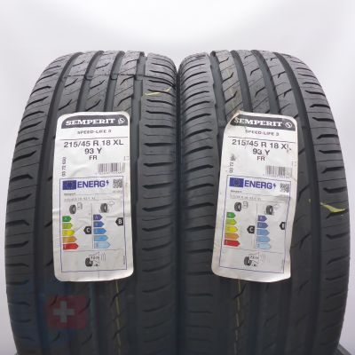 215 45 18 2x SEMPERIT 215/45 R18  93Y XL Speed-Life 3 Sommerreifen 2022 VOLL 