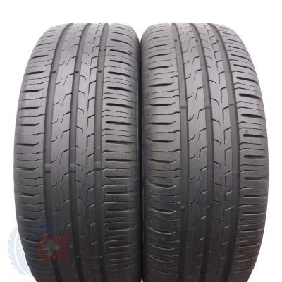 4. 185 55 15 4x CONTINENTAL 185/55 R15 86H XL EcoContact 6 Sommerreifen 6,5-6,8mm 2022/23 Wie Neu