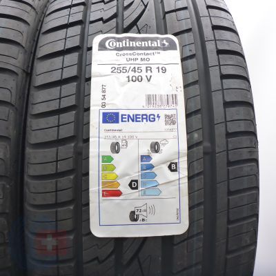 3.  255 45 19 4x CONTINENTAL 255/45 R19 100V CrossContact UHP M0 Sommerreifen 2022 Ungebraucht   