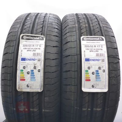 3.  225 55 17C 4x CONTINENTAL 109/107H VanContact Ultra Sommerreifen 2022 Ungebraucht  