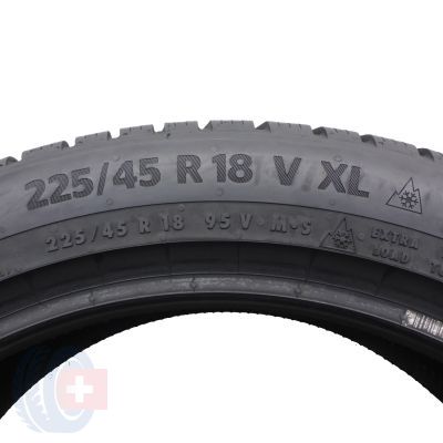 5. 4 x CONTINENTAL 225/45 R18 98V XL WinterContact TS 870P Winterreifen 2021, 2022 WIE NEU 7,5-8mm