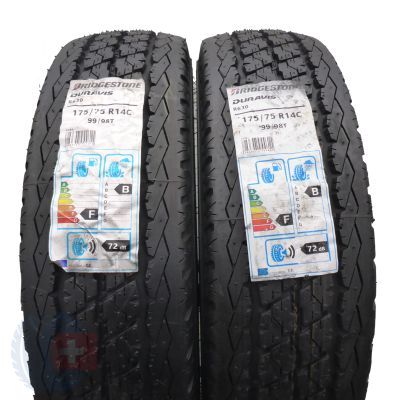 175 75 14C 2x BRIDGESTONE 175/75 R14C 99/98T Duravis R630 Sommerreifen 2014, 2015 UNGEBRAUCHT