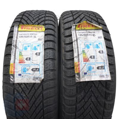 185 60 15 2x PIRELLI 185/60 R15 88T XL Winter Cinturato Winterreifen 2018 VOLL Ungebraucht  