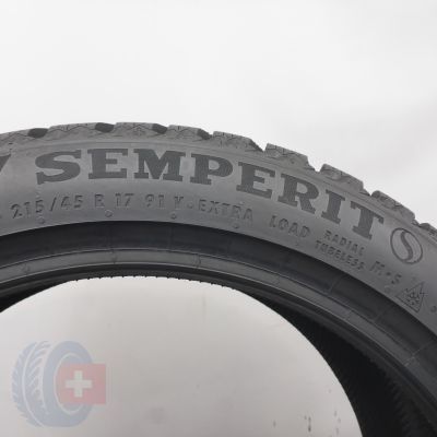 5. 215 45 17 4x SEMPERIT 215/45 R17 91V XL Speed-Grip 5 Winterreifen 2024/25 8,5 i 8mm WIE NEU 