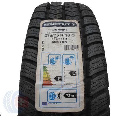 3. 1 x SEMPERIT 215/75 R16C 113/111R Van-Grip 2 Winterreifen 2018 WIE NEU VOLL