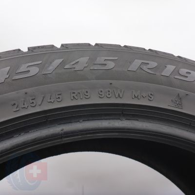 5. 245 45 19 2x PIRELLI 245/45 R19 98W MGT Sottozero 3 Winter Winterreifen 2018 5,8-6,2mm