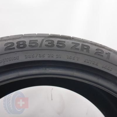 7. 285 35 21 2x CONTINENTA 285/35 ZR21 105Y XL ContiSportContact 5P M0 Sommerreifen 2018 7mm