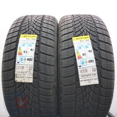 4. 245 50 18 4x DUNLOP 245/50 R18 104V XL SP Winter Sport 4D RFT M0E EXT Winterreifen 2018 Ungebraucht   