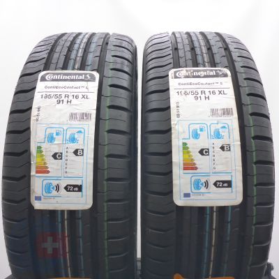 5. 195 55 16 4x CONTINENTAL195/55 R16 91H XL ContiEcoContact 5 Sommerreifen 2020 