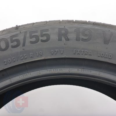 6. 205 55 19 4x CONTINENTAL 205/55 R19 97V XL PremiumContact6 Sommerreifen 2023 WIE NEU VOLL