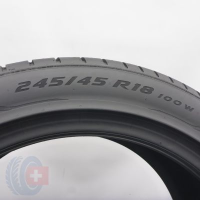6. 245 45 18 1x PIRELLI 245/45 R18 100W P Zero Vol Sommerreifen 2019 Ungebraucht  