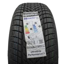 225 55 17 1x GOODYEAR 225/55 R17 101V XL UltraGrip Performance3 Winterreifen 2022 WIE NEU VOLL