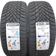 2 x CONTINENTAL 205/45 R16 87H XL WinterContact TS 860 Winterreifen 2021 WIE NEU VOLL