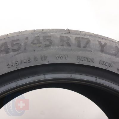 4. 245 45 17 1x CONTINENTAL 245/45 R17 99Y XL PremiumContact 6 Sommerreifen 2022 Ungebraucht  