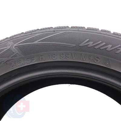 6. 4 x VREDESTEIN 215/55 R18 99V XL Wintrac PRO Winterreifen 2021, 2022 7,2-7,5mm