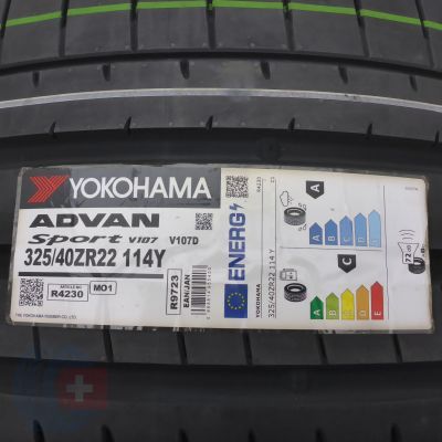 3. 325 40 22 2x YOKOHAMA 325/40 ZR22 114Y XL Advan Sport V107 M01 Sommerreifen 2023 Ungebraucht  