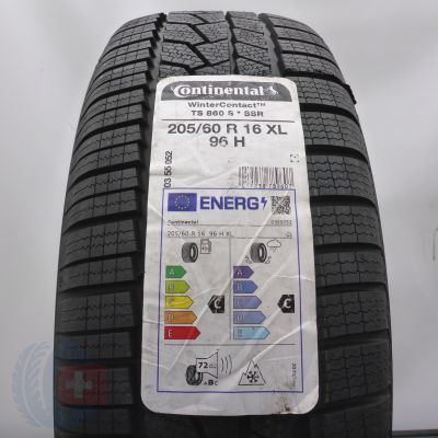 205 60 16 1x CONTINENTAL 205/60 R16 96H XL WinterContact TS860S BMW RunFlat Winterreifen 2023 VOLL