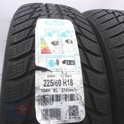 2. 225 60 18 2x NOKIAN 225/60 R18 104H XL WR SUV 3 Winterreifen 2016  VOLL Ungebraucht   