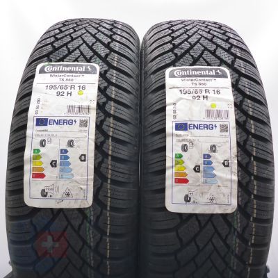 3. 195 65 16 4x CONTINENTAL195/65 R16 92H WinterContact TS 860 Winterreifen 2021 Ungebraucht  