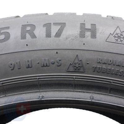 2. 1 x CONTINENTAL 205/55 R17 91H WinterContact TS 870P Winterreifen 2022 WIE NEU 7,5mm