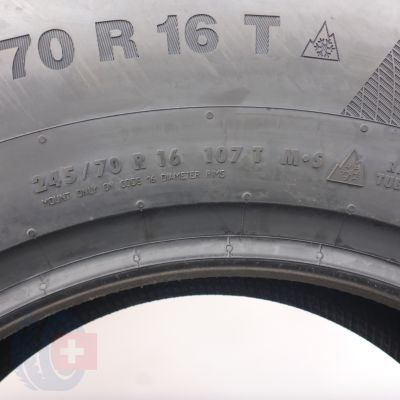 8. 245 70 16 4x CONTINENTAL 245/70 R16 107T WinterContact TS 850 P Winterreifen 2021 VOLL WIE NEU  