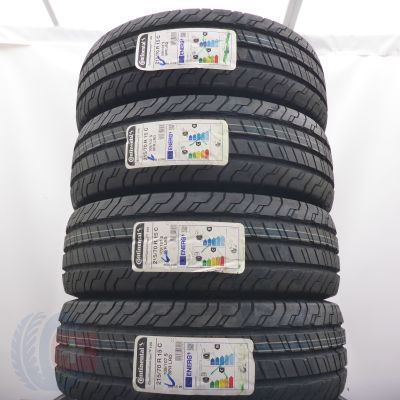215 70 15C 4x CONTINENTAL 215/70 R15C 109/107S ContiVanContact 100 Sommerreifen 2022, 2023 VOLL