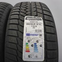 3. 265 55 19 4x CONTINENTAL 265/55 R19 113H XL AO SUV WinterContact TS850P Winterreifen 2023 WIE NEU VOLL