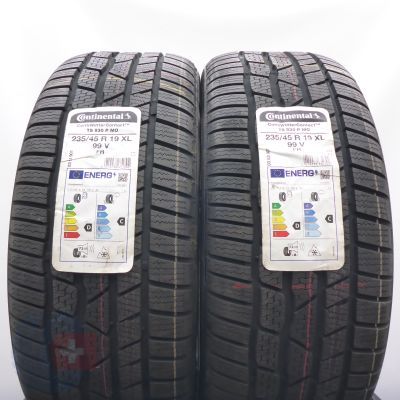 4. 235 45 19 2 x CONTINENTAL 235/45 R19 99V XL ContiWinterContact Ts 830 P M0 Winterreifen 2021 Ungebraucht   