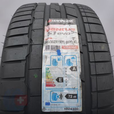 245 30 19 1x HANKOOK 245/30 R19 89Y XL Ventus S1 evo3 Sommerreifen 2019 VOLL WIE NEU 