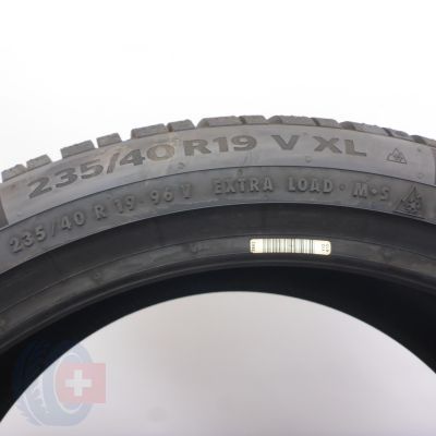 7. 235 40 19 2x CONTINENTAL 235/40 R19 96V XL WinterContact TS860S NAO Winterreifen 2020 WIE NEU VOLL