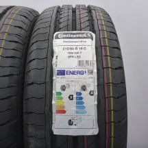 2. 215 60 16C 4x CONTINENTAL 215/60 R16C 103/101T VanContact Ultra Sommerreifen 2023, 2024 WIE NEU VOLL