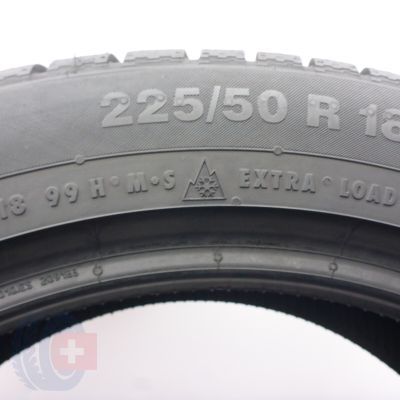 3. 225 50 18 4x CONTINENTAL 225/50 R18 99H XL AO ContiWinterContact TS830P Winterreifen 2022, 2023 8,2-8,6mm