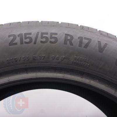 4. 215 55 17 2x CONTINENTAL 215/55 R17 94V EcoContact 6 Sommerreifen 2022, 2023 6-6,2mm