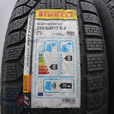 2. 225/60 R17 4x PIRELLI 99H Sottozero Winter 210 serieII RFT BMW Winterreifen 2016 VOLL