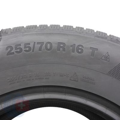 6. 255 70 16 2x CONTINENTAL 255/70 R16 111T WinterContact TS850P SUV Winterreifen 2022 WIE NEU VOLL
