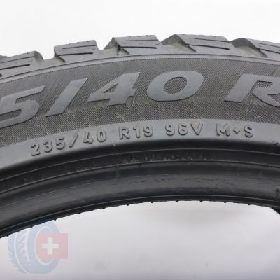 6. 235 40 19 4x PIRELLI 235/40 R19 96V XL Sottozero 3 Winter Winterreifen 2023, 2024 6,5-7,2mm
